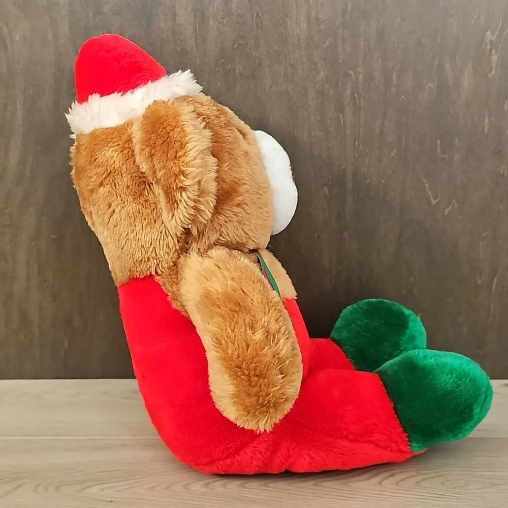 Vintage Sears Christmas Theodore Teddy Bear Plush, Large 14" High - Picture 4 of 10